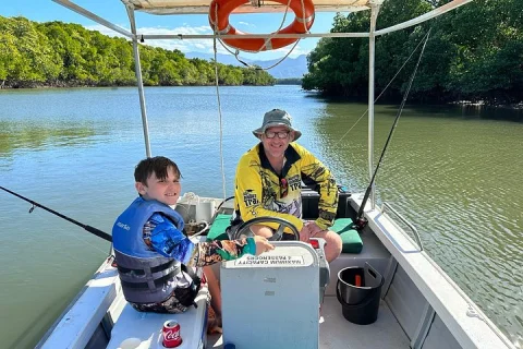 Trinity Inlet Self Drive Pontoon Boat Hire in Cairns in Cairns