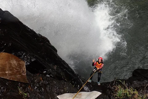 Full day Spillway Canyon Waterfall Adventure in Cairns