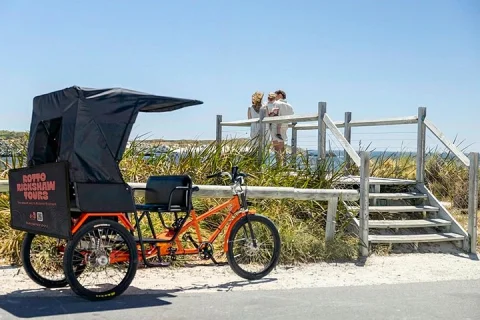 Private Rottnest Island Rickshaw Tour 3 Adults or Family of 4 in Rottnest Island