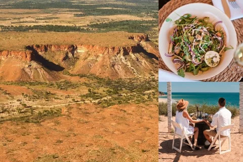Edgar Ranges and Eco Beach Helicopter Tour with Lunch in Broome