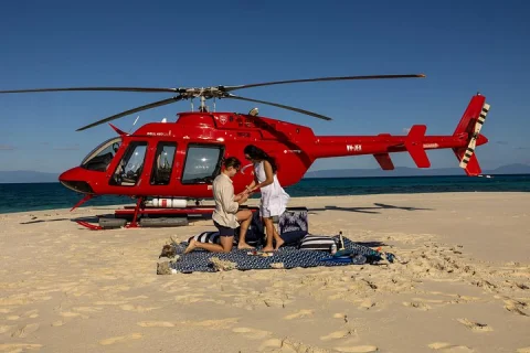 Private Helicopter Tour: Reef Island Snorkeling and Gourmet Picnic Lunch in Cairns