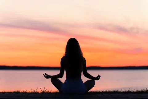 Sunset Meditation in Broome at Cable Beach in Broome