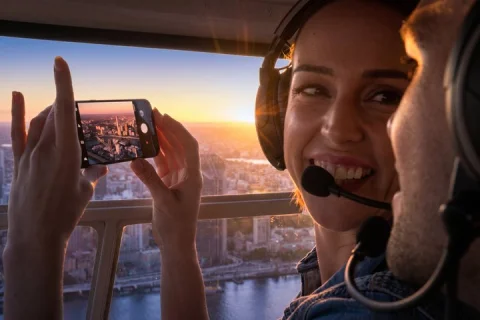 Brisbane City Private Helicopter Sunset Flight 25min in Archerfield