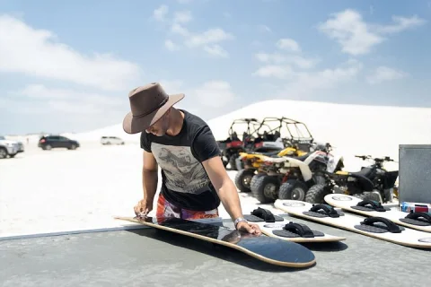 Sandboard Hire: Lancelin Sand Dunes, Australia in Lancelin
