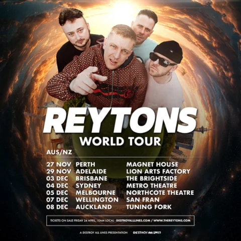 The Reytons Australian & New Zealand Tour at Lion Arts Factory
