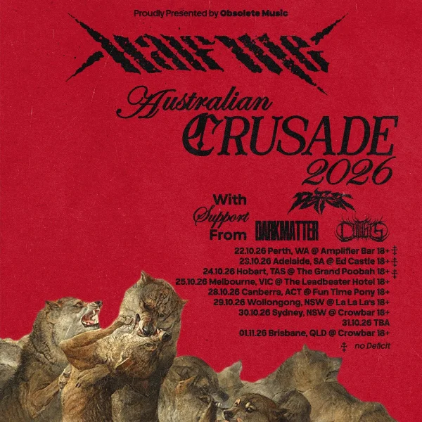 Half Me "Crusade" Australian Tour w/ Deficit // Darkmatter // Cultists at La La La's