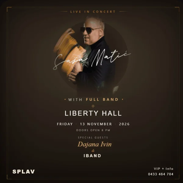 Sasa Matic Live with Full Band at Liberty Hall