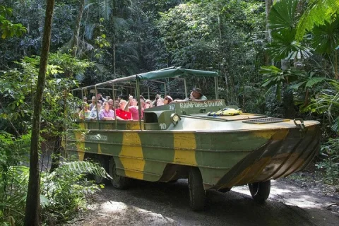 Kuranda Railway: Rainforestation Army Duck Small Group Tour in Cairns