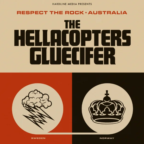 THE HELLACOPTERS + GLUECIFER - Respect The Rock - Australia at The Triffid