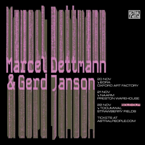 Marcel Dettmann & Gerd Janson [GER] at Main Room, Oxford Art Factory