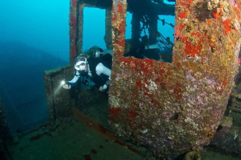 Ex HMAS Swan Wreck Double Boat Dive in Busselton