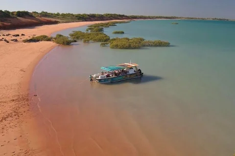 SCENIC AND PREHISTORIC CRUISE Sparkling Wine & Gourmet Platters in Broome