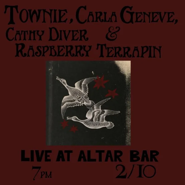 Townie, with Carla Geneve, Cathy Diver & Raspberry Terrapin at Altar Bar