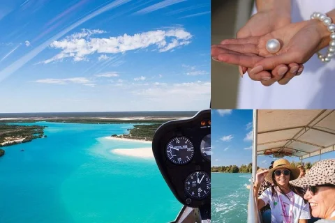 Willie Creek Pearl Farm Tour with Scenic Helicopter Flight in Broome