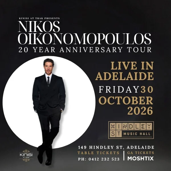 NIKOS OIKONOMOPOULOS LIVE at Hindley St Music Hall