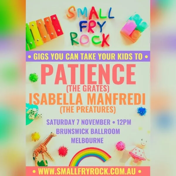 SMALL FRY ROCK FEAT. PATIENCE (THE GRATES) & ISABELLA MANFREDI (THE PREATURES) at Brunswick Ballroom