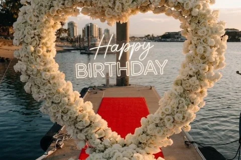 Romantic Birthday Dinner Cruise for Two on a Private Gondola in Gold Coast