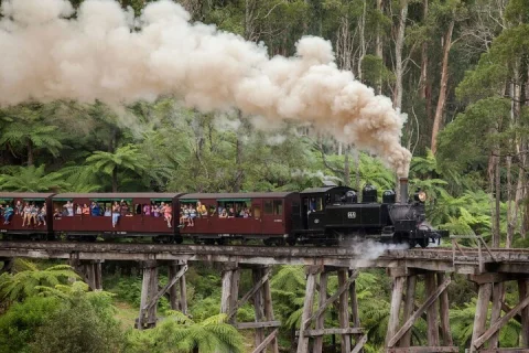 From Melbourne: Puffing Billy Steam Train Experience in Melbourne