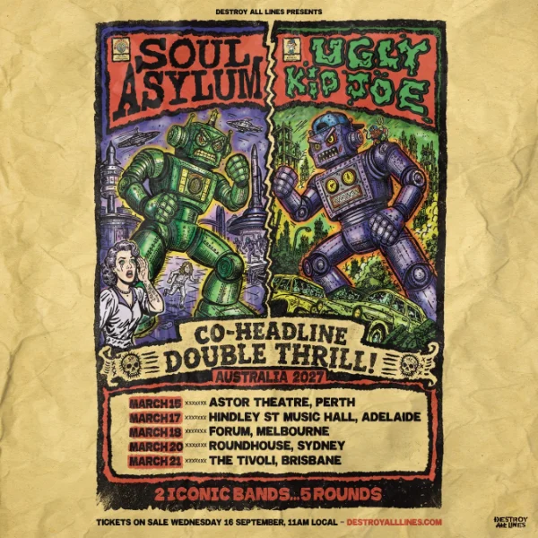 Soul Asylum + Ugly Kid Joe Co-Headline Australia Tour at The Tivoli