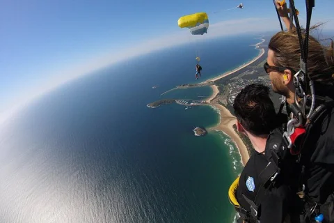 Coffs Harbour Ground Rush or Max Freefall Tandem Skydive on the Beach in Coffs Harbour