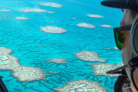 Reef & Whitehaven Spectacular ~60 Minute Helicopter Tour in Airlie Beach & Cannonvale