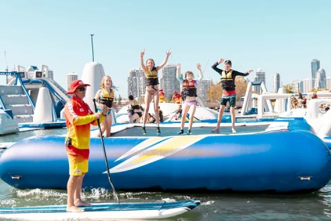 GC Aqua Park 100 Minute Inflatable Water Park Activity, Southport in Gold Coast