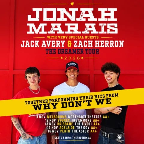 JONAH MARAIS (USA) - The Dreamer Tour (ALL AGES) at Northcote Theatre