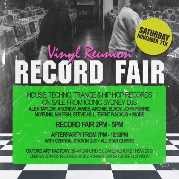 Central Station Records Vinyl Reunion Record Fair & 50 Years of Central Station Records Party [FREE ENTRY] at Gallery Bar, Oxford Art Factory
