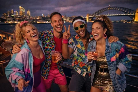Retro Boat Party Cruise in Sydney in Sydney