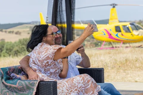 Couples Romantic Picnic: Barossa Valley Helicopter Flight & Wine in Lyndoch