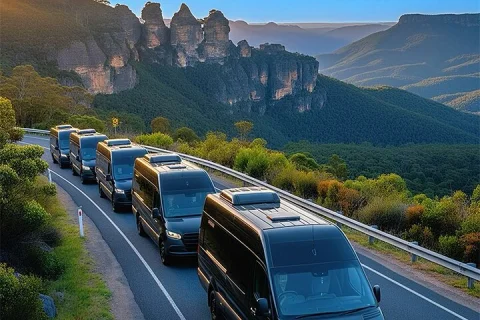 Blue Mountains Mercedes Tour: Scenic World, Falls & Leura in Sydney