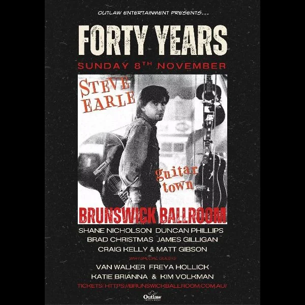 FORTY YEARS OF GUITAR TOWN at Brunswick Ballroom