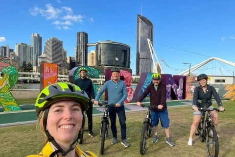 Brisbane Guided E Bike Tour (Small Group, Bluetooth Equipped in Brisbane