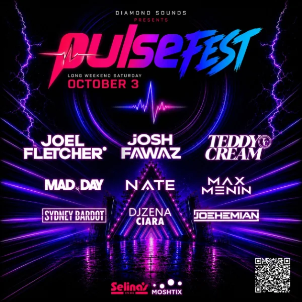 PulseFEST Music Festival FT. Joel Fletcher, Josh Fawaz, Teddy Cream, Mad Day & More October Long Weekend at Selina's, Coogee Bay Hotel