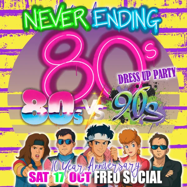 Never Ending 80s at Freo.Social