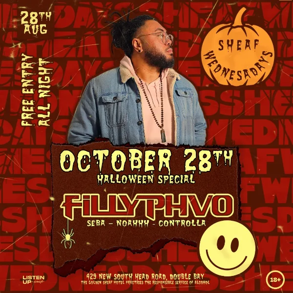 Sheaf Wednesdays Halloween | OCTOBER 28th 'w' FILLY PHVO at The Golden Sheaf