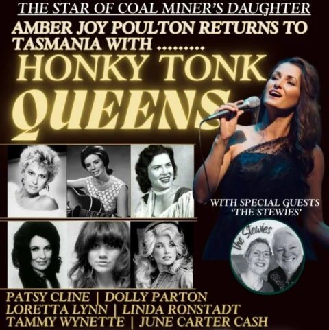 Amber Joy Poulton Returns To Tasmania With Honky Tonk Queens at The Huntington Tavern