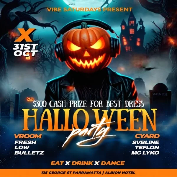 VIBE Saturdays-Halloween Party at Albion Hotel