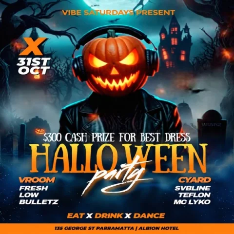 VIBE Saturdays-Halloween Party at Albion Hotel