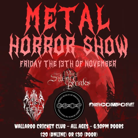 Wallaroo Metal Horror Show at Wallaroo Cricket Club