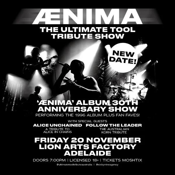 AENIMA, THE ULTIMATE TOOL TRIBUTE SHOW | “Ænima” Album 30th Anniversary Tribute at Lion Arts Factory