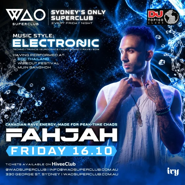 FRI 16 OCT - WAO SUPERCLUB @ IVY at ivy