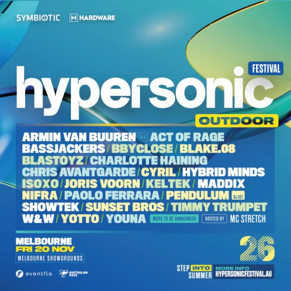 hypersonic festival Melbourne 2026 at Melbourne Showgrounds