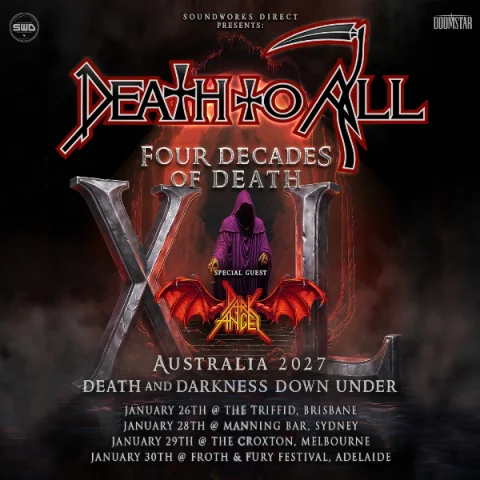 DEATH TO ALL with guests Dark Angel & Mortal Sin at Manning Bar