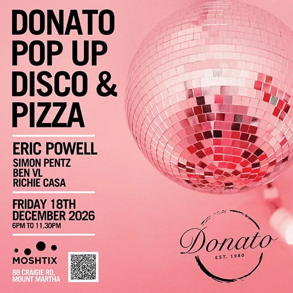 POP UP Disco and Pizza with Eric Powell, Ben VL, Simon Pentz & Richie Casa at Donato 1980