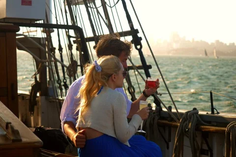 Sydney Harbour Tall Ship Wine & Canapes Evening Cruise in Sydney
