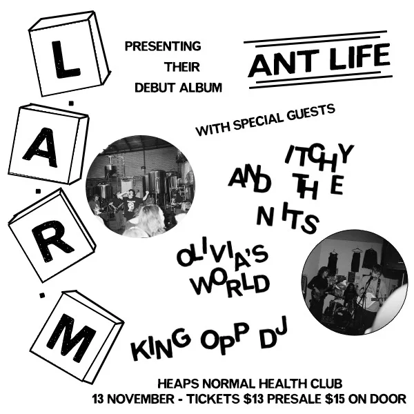 L.A.R.M "Ant Life" Album and Vinyl Launch at Heaps Normal Health Club