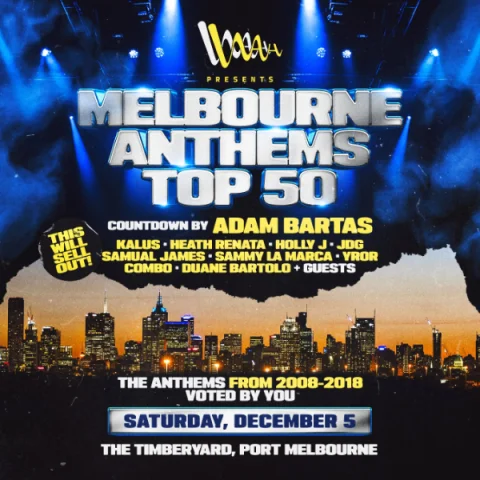 Melbourne Anthems Top 50 ft. Adam Bartas + Guests at The Timber Yard