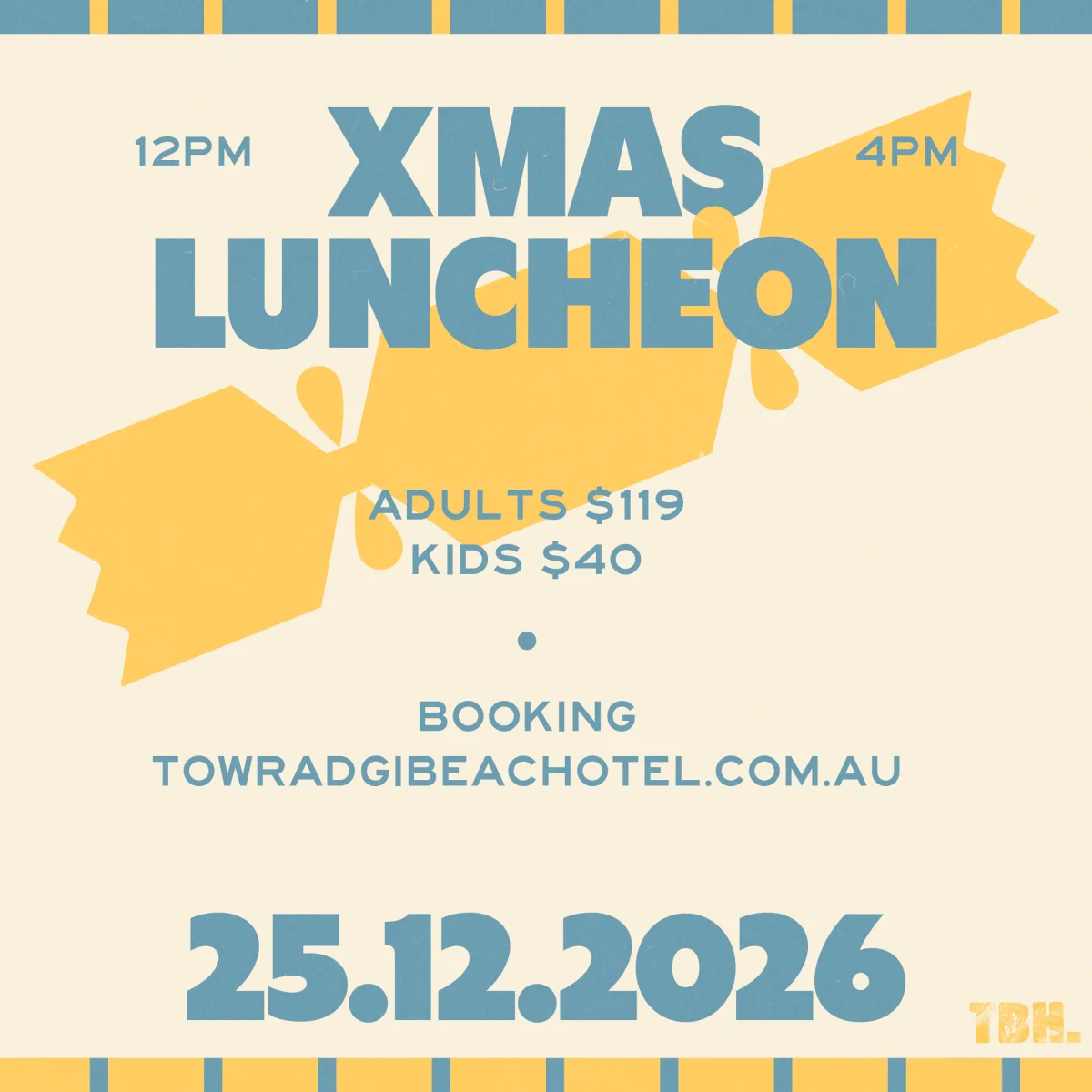 Christmas Day Luncheon at Towradgi Beach Hotel