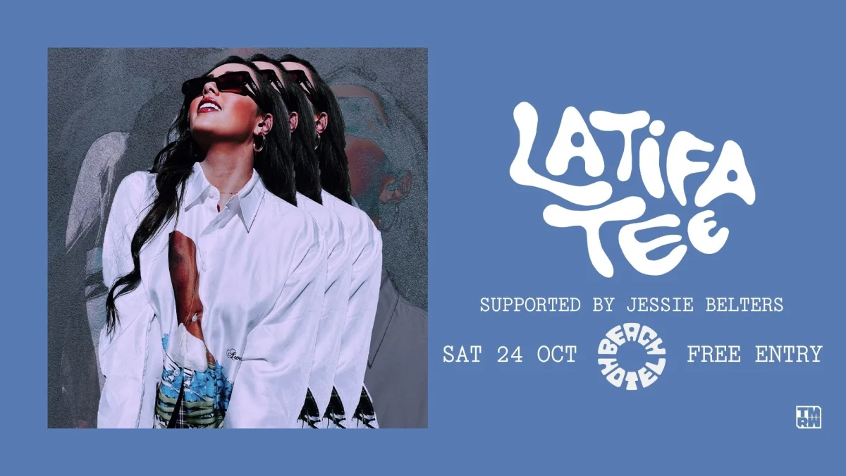 Latifa Tee supported by Jessie Belters at Beach Hotel Byron Bay